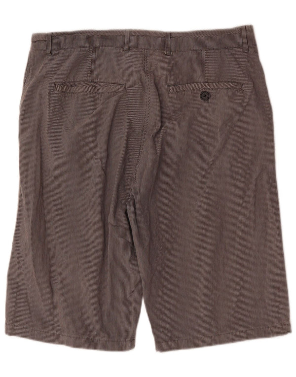 Ted Baker Mens Chino Shorts W36 Large Grey Pinstripe Cotton