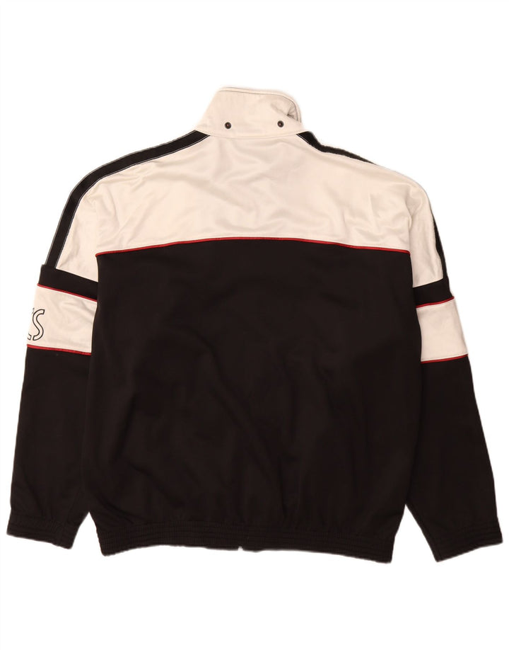 Asics Mens Graphic Tracksuit Top Jacket IT 50 Medium Black Colourblock