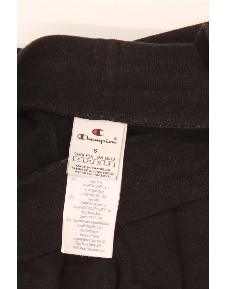 Champion Mens Tracksuit Trousers Small  Black Cotton