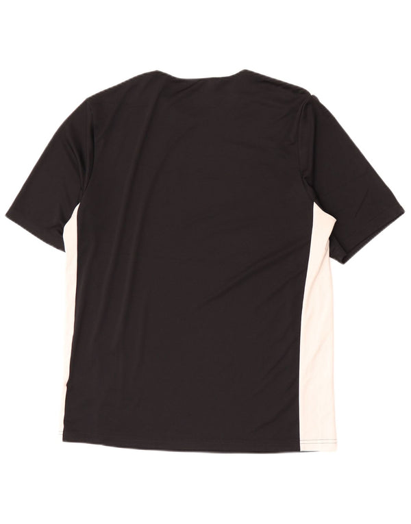 Maglietta Adidas Aeroready da ragazzo, 15-16 anni, in poliestere color block nero