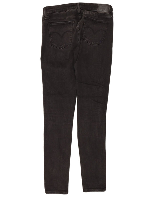 Levi's Womens 711 Skinny Jeans W28 L30 Black Cotton