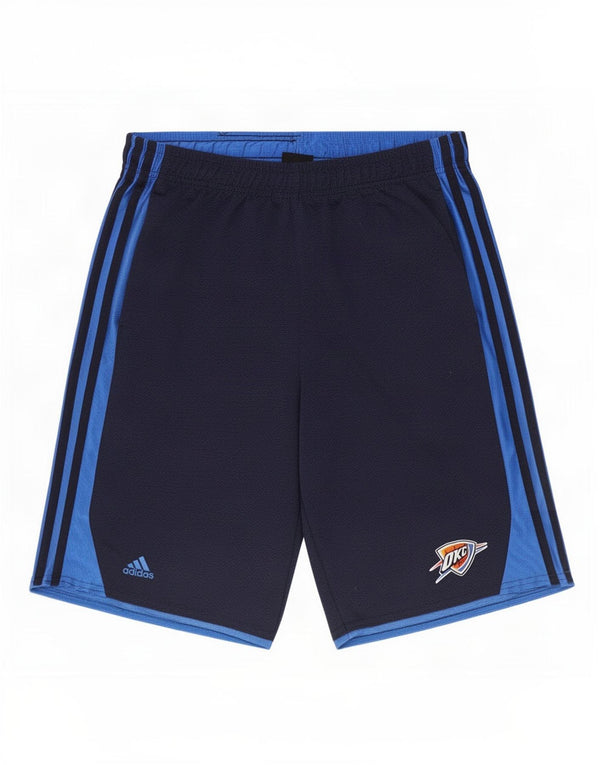 Adidas Mens Oklahoma City Thunder Sport Shorts Medium Navy Blue Colourblock