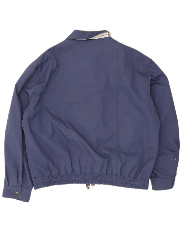 Jaqueta bomber masculina vintage UK 38 azul marinho médio