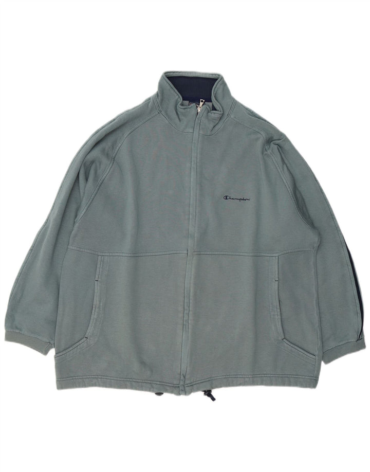 Champion Mens Tracksuit Top Jacket XL Blue Cotton