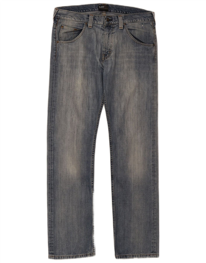Lee Herren Straight Jeans W34 L33 Blau