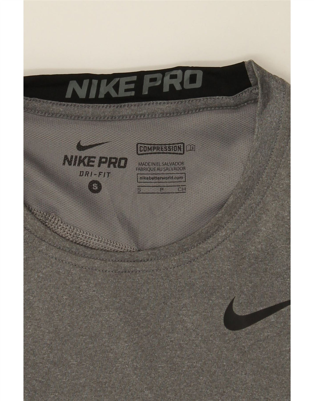 NIKE Mens Dri Fit T-Shirt Top Small Grey Polyester Vintage Nike and Second-Hand Nike from Messina Hembry 