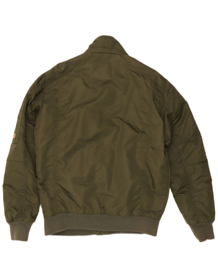 Jack & Jones Chaqueta Bomber para Hombre UK 38 Medium Caqui Nylon