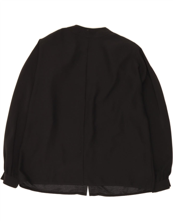 VINTAGE Womens Cardigan Top IT 49 XL Black Polyester Vintage Vintage and Second-Hand Vintage from Messina Hembry 