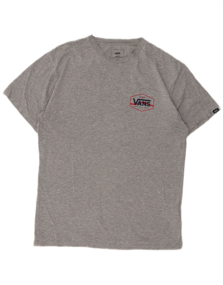 Vans Mens Classic Fit T-Shirt Top Medium Grey Flecked Cotton