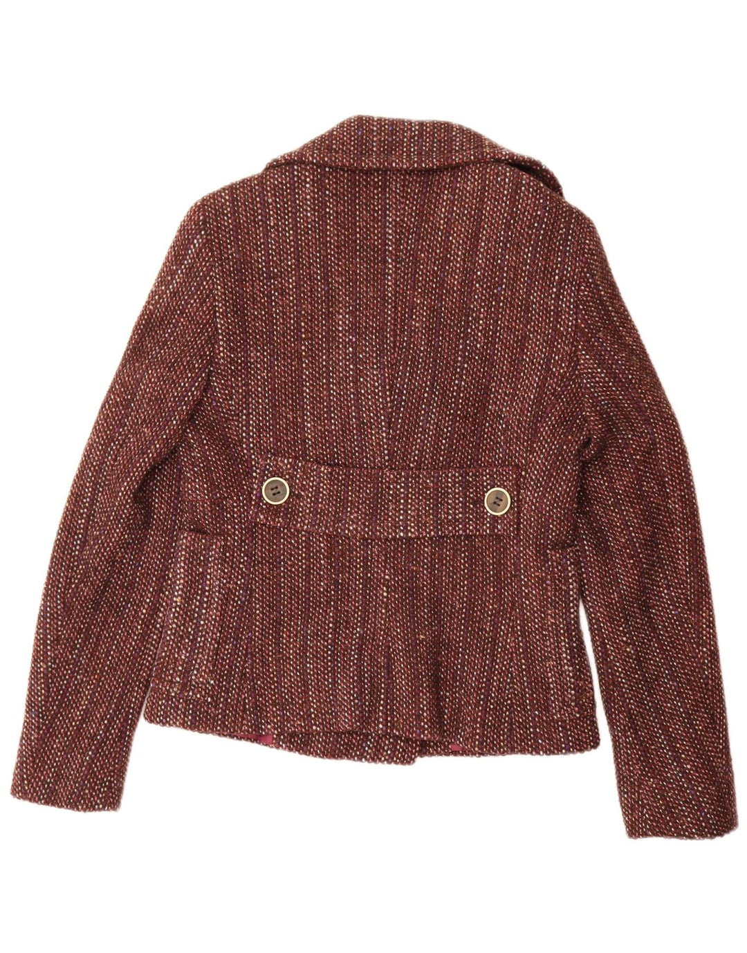 Max & Co. Womens Double Breasted Blazer Jacket UK 12 Medium Brown Flecked