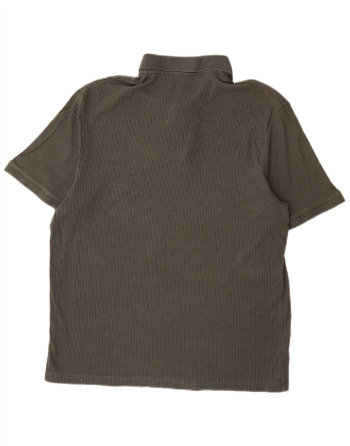 Zara Mens Polo Shirt Medium Grey