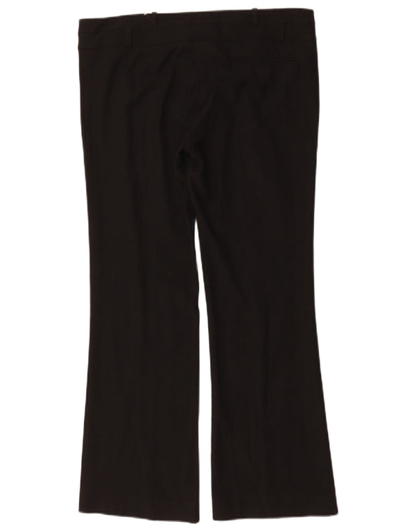 Oasis Womens Bootcut Casual Trousers UK 12 Medium W34 L29 Black Polyester