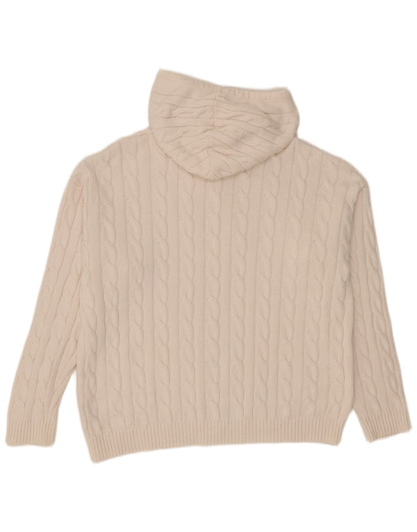 Crew Clothing Női kapucnis pulóver UK 18 XL fehér pamut