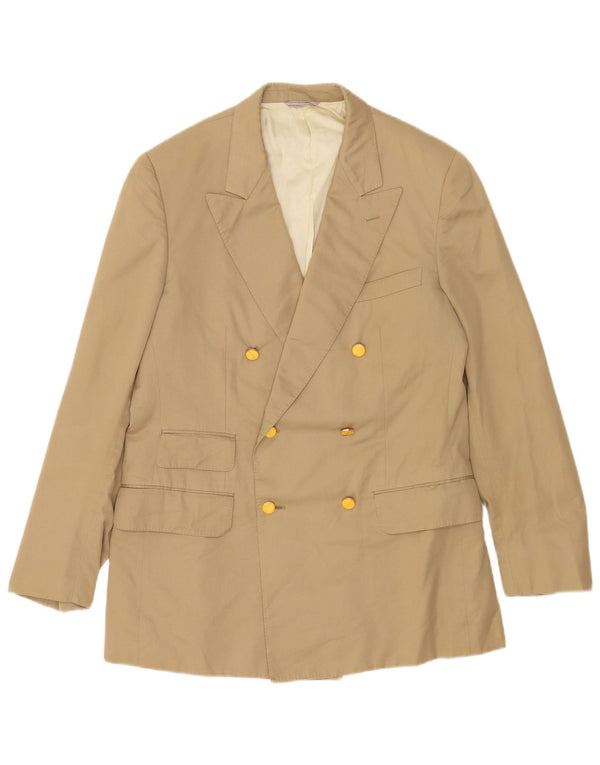DUNHILL Herre dobbeltradet blazerjakke UK 38 Medium Beige