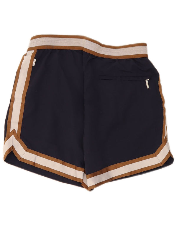 Shorts Che Chino Feminino Reiss Pequeno W27 Azul Marinho Colourblock Poliamida