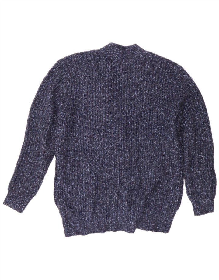 Marks & Spencer Dame oversized cardigan sweater UK 14 Medium Blue Flecked