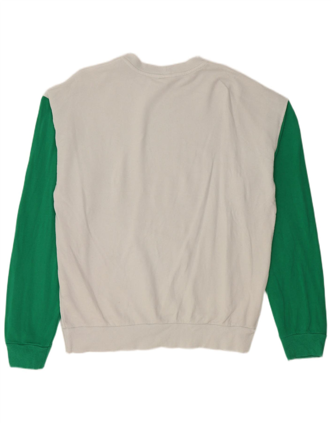 Benetton Mens Peanuts Graphic Sweatshirt Jumper Medium White Colourblock