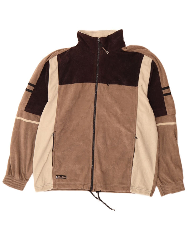 Lotto Herre fleecejakke UK 42/44 XL Brun Colourblock Polyester