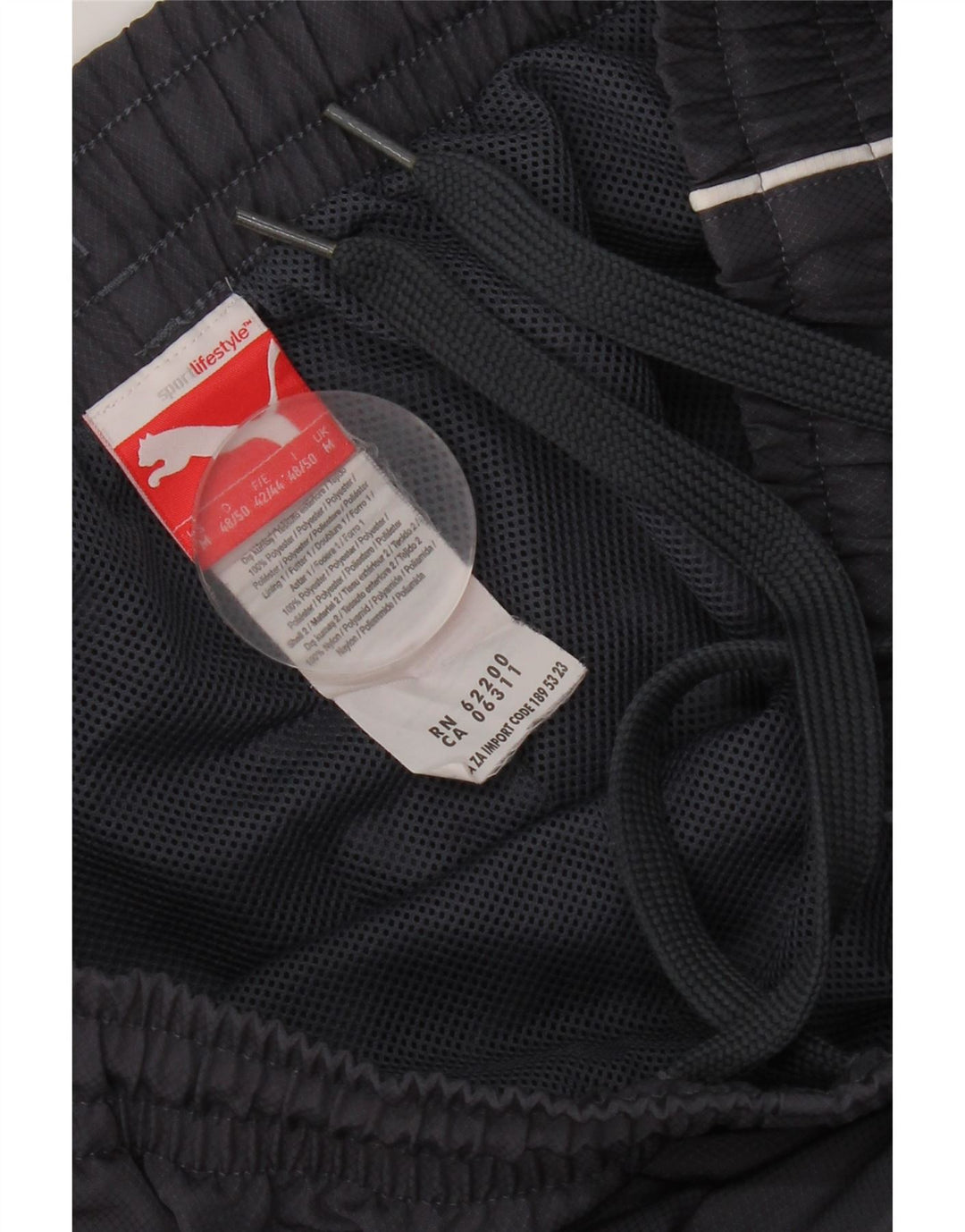 Puma Mens Tracksuit Trousers Medium  Grey Polyester