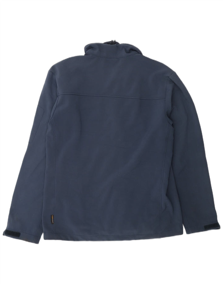 Jack Wolfskin Chaqueta cortavientos para hombre UK 40 Grande Azul marino Poliéster