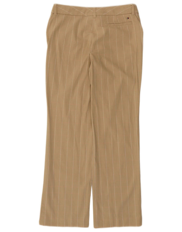 Tommy Hilfiger Damen-Golf-Freizeithose, Größe M, W28, L28, Beige, Nadelstreifen