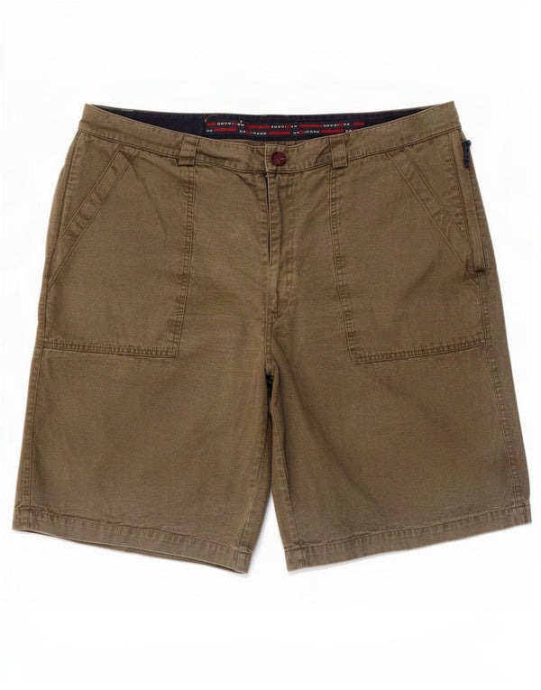 Navigare Mens Chino Shorts IT 56 3XL W38 Khaki Cotton