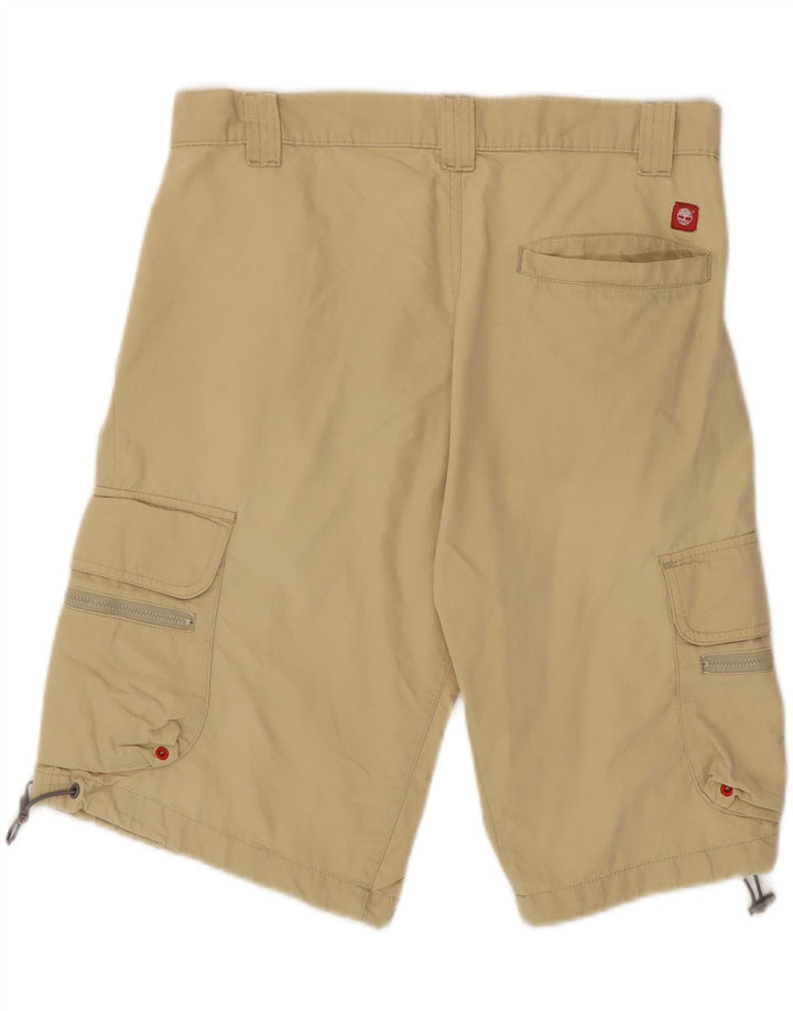 Timberland Mens Cargo Shorts W32 Medium Beige Cotton