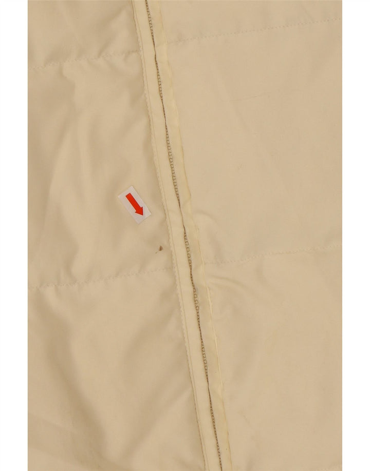 CHAMPION Womens Padded Jacket UK 18 XL Off White Polyester Vintage Champion and Second-Hand Champion from Messina Hembry 