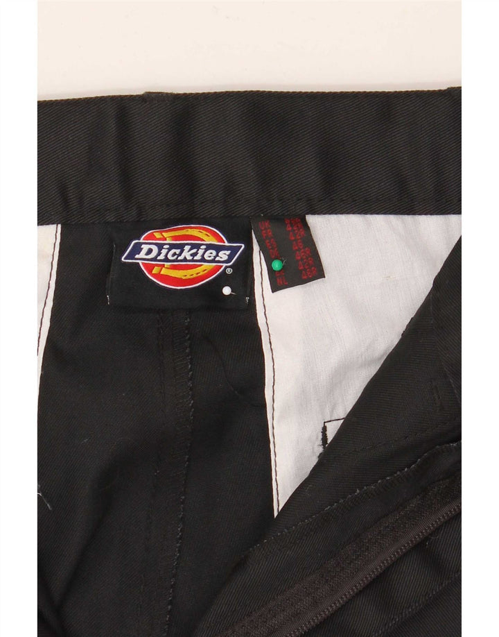 Calças cargo retas masculinas Dickies W32 L31 poliéster preto