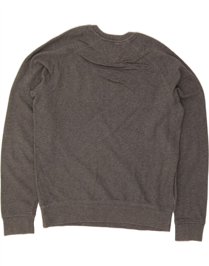TOMMY HILFIGER Mens Graphic Sweatshirt Jumper Medium Grey Cotton Vintage Tommy Hilfiger and Second-Hand Tommy Hilfiger from Messina Hembry 