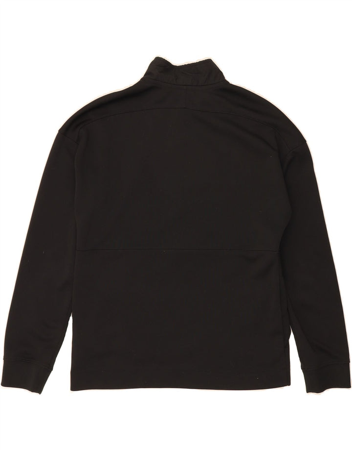 NIKE Boys Graphic Zip Neck Pullover Tracksuit Top 13-14 Years XL Black Vintage Nike and Second-Hand Nike from Messina Hembry 