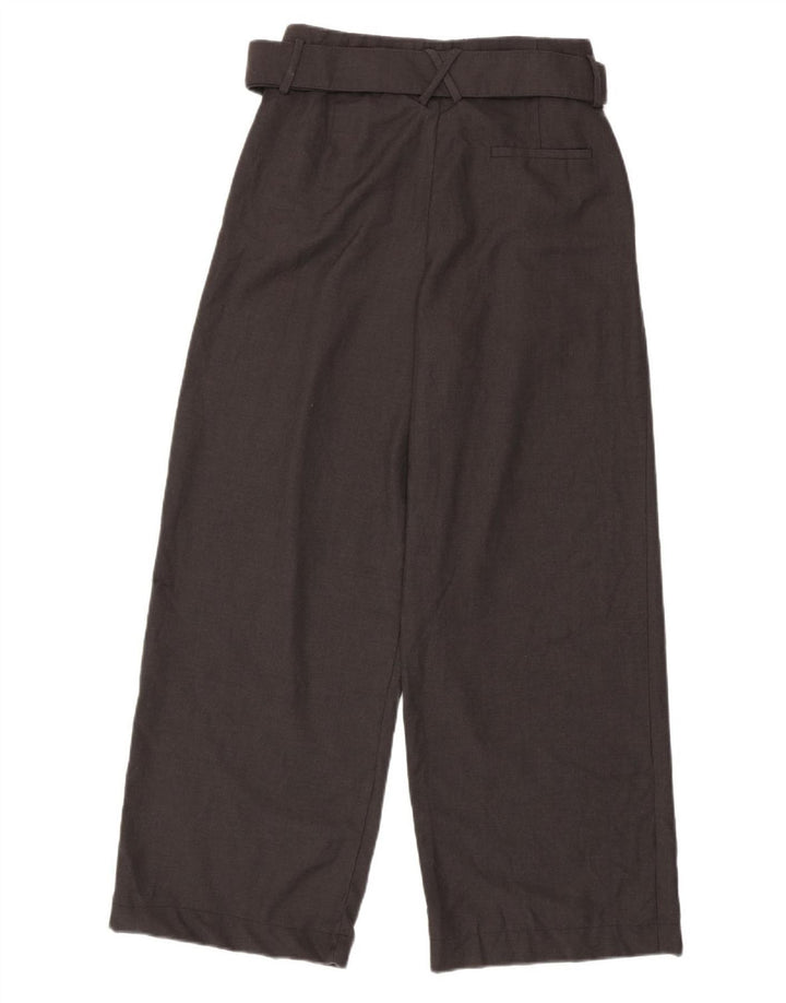 ZARA Womens Wide Leg Casual Trousers Medium W28 L29 Grey Polyester