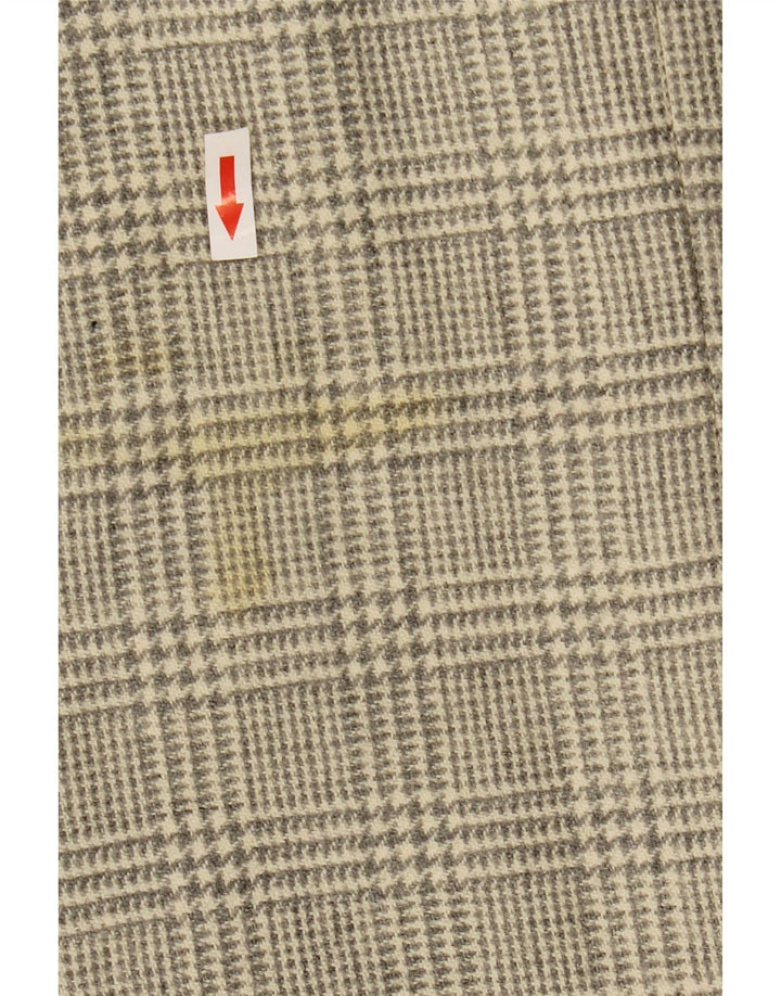 Giacca blazer vintage da uomo a 2 bottoni UK 40 grande pied de poule grigio