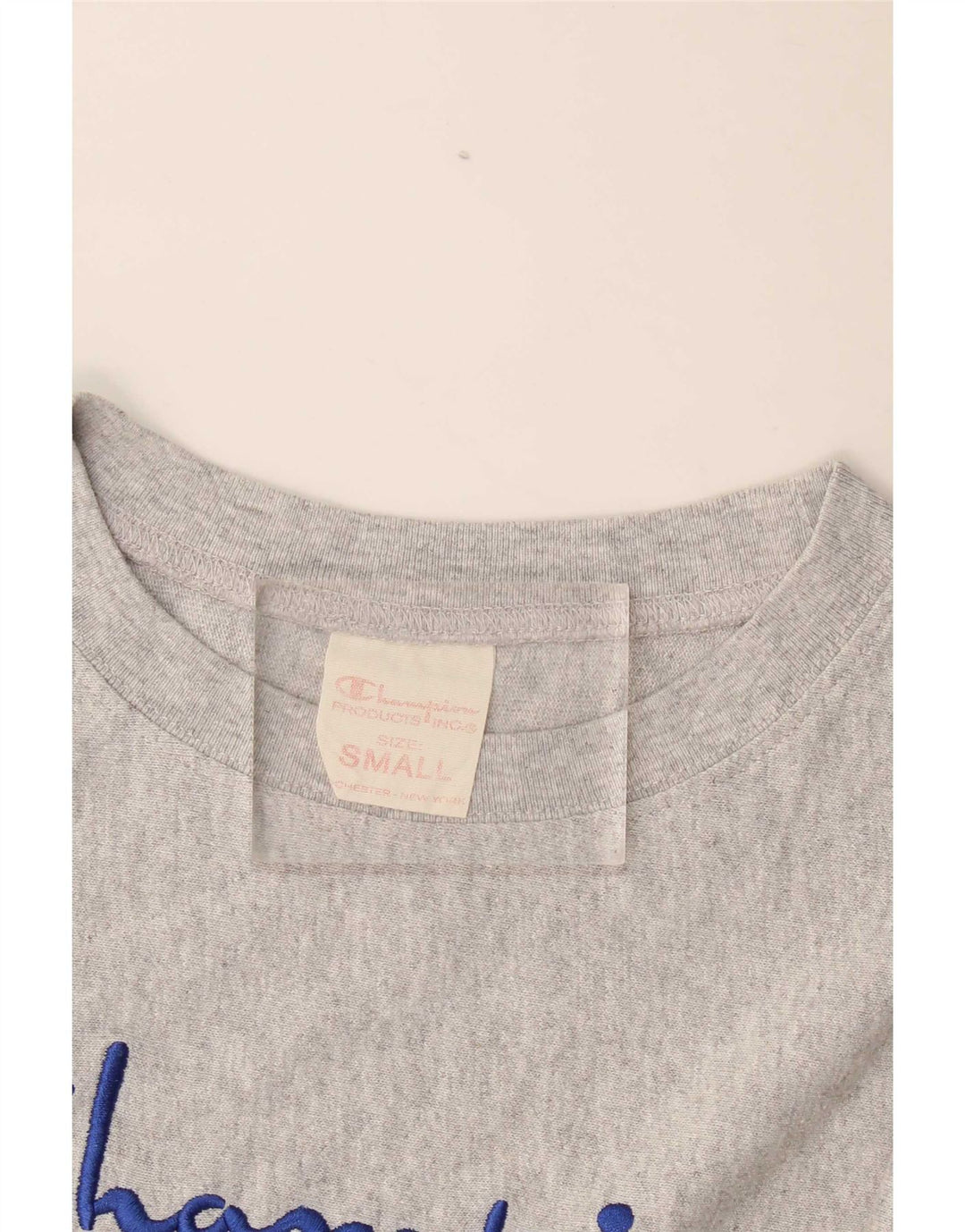 Champion Mens Graphic T-Shirt Top Small Grey Flecked