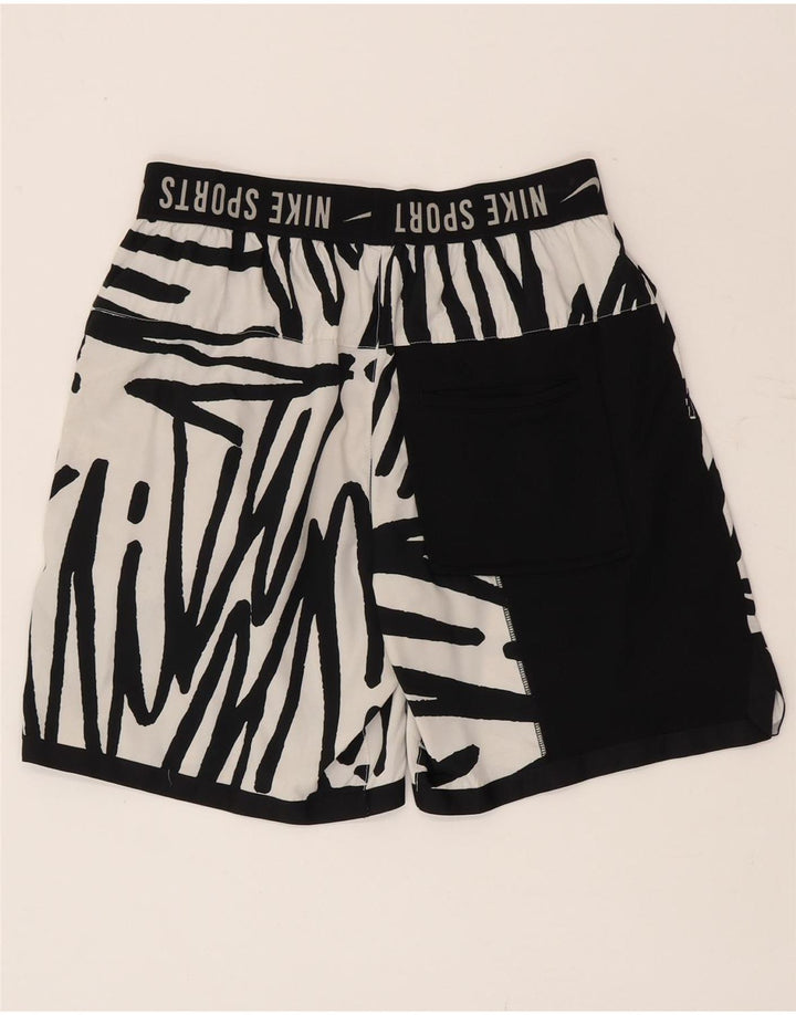 Nike Mens Graphic Swimming Shorts Small White Polyester
