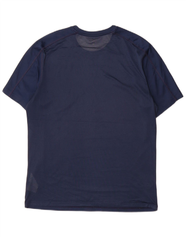 T-shirt Reebok Speedwick da uomo, media, in poliestere blu navy