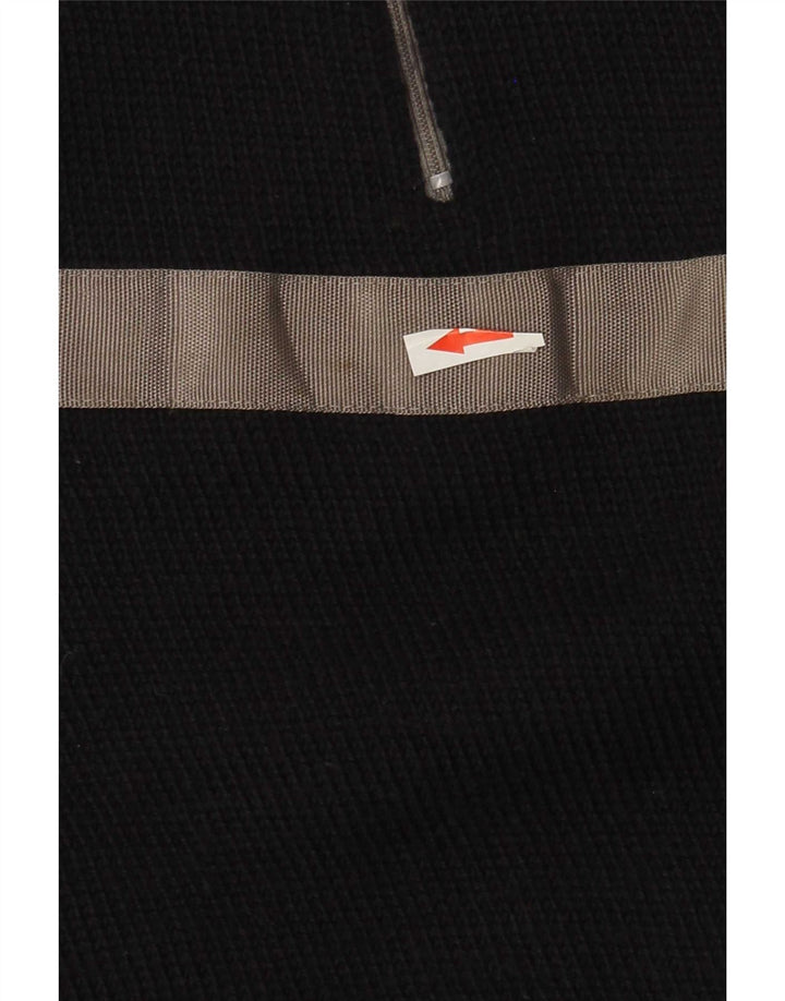 North Sails Herre Zip Neck Jumper Sweater Medium Navy Blue Colourblock Uld