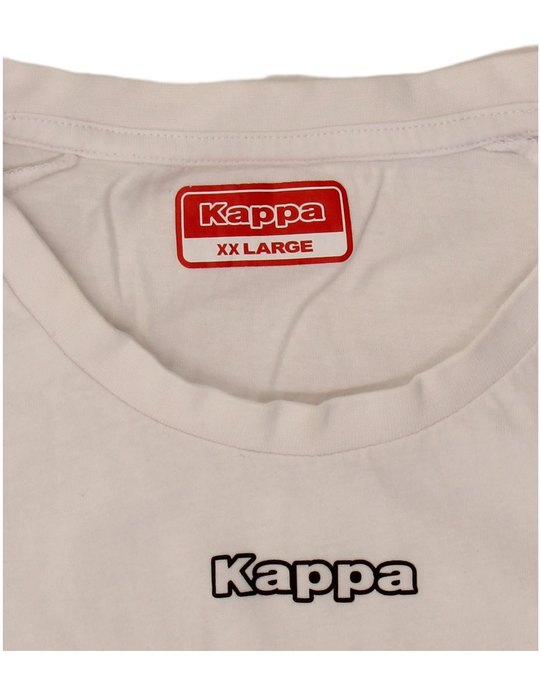 Kappa Mens Graphic T-Shirt Top 2XL White