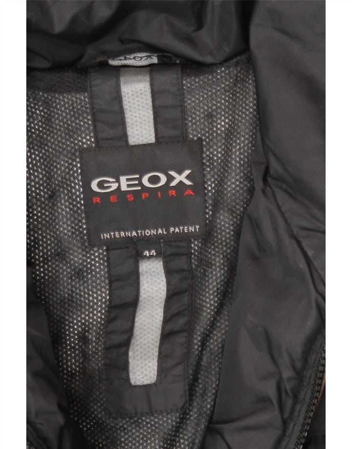 Geox Manteau Rembourré Femme IT 44 Moyen Noir Polyester Hiver