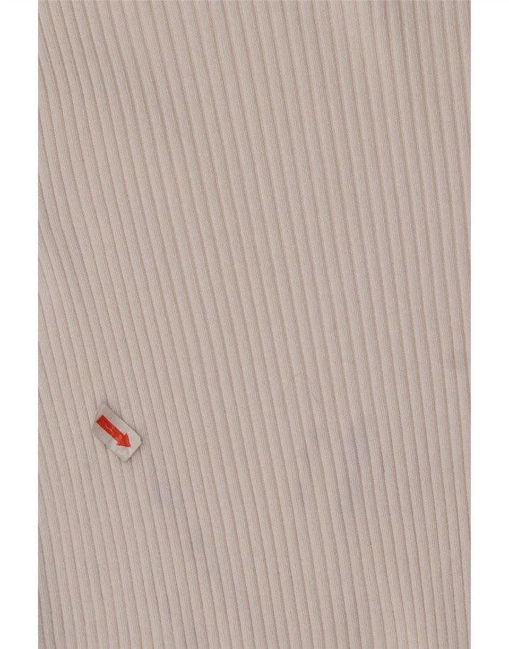 ZARA Womens Maxi Dress UK 12 Medium White Colourblock Viscose
