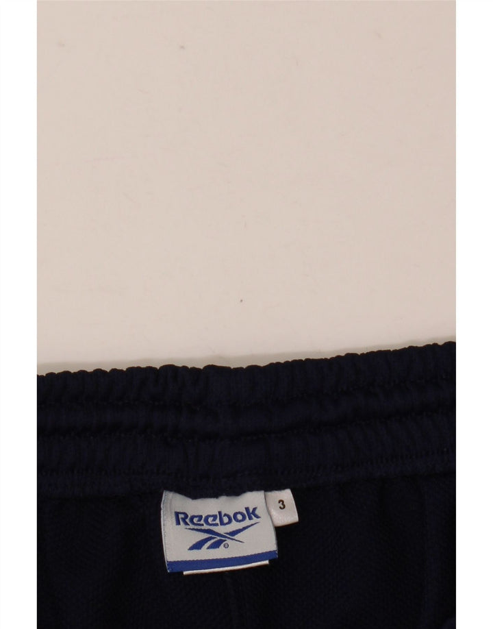 Reebok Mens Tracksuit Trousers Large  Navy Blue Polyester