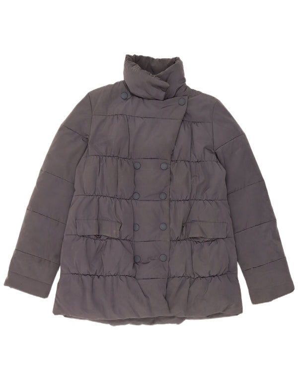 Max & Co. Herre polstret jakke UK 14 Large Navy Blue Polyester