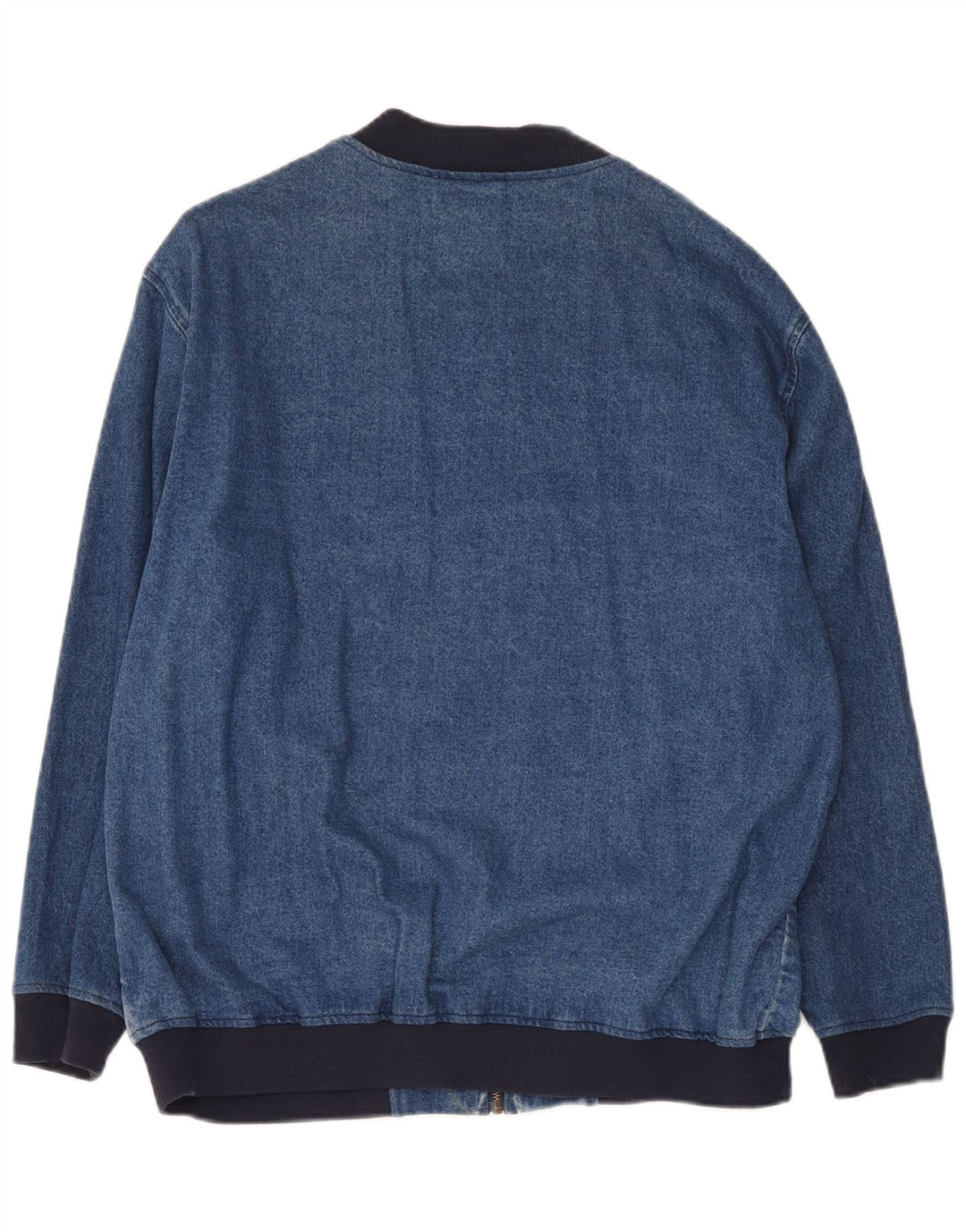 Asos Damen-Jeansjacke in Übergröße, UK 10, Größe S, Blau, Colourblock-Baumwolle