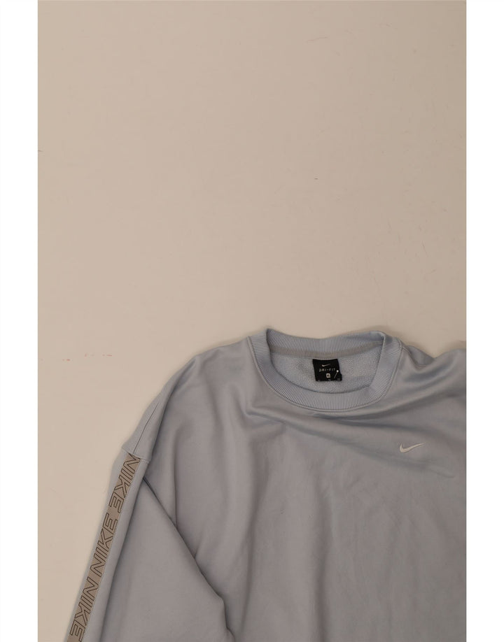 NIKE Mens Graphic Sweatshirt Jumper XL Blue Cotton Vintage Nike and Second-Hand Nike from Messina Hembry 