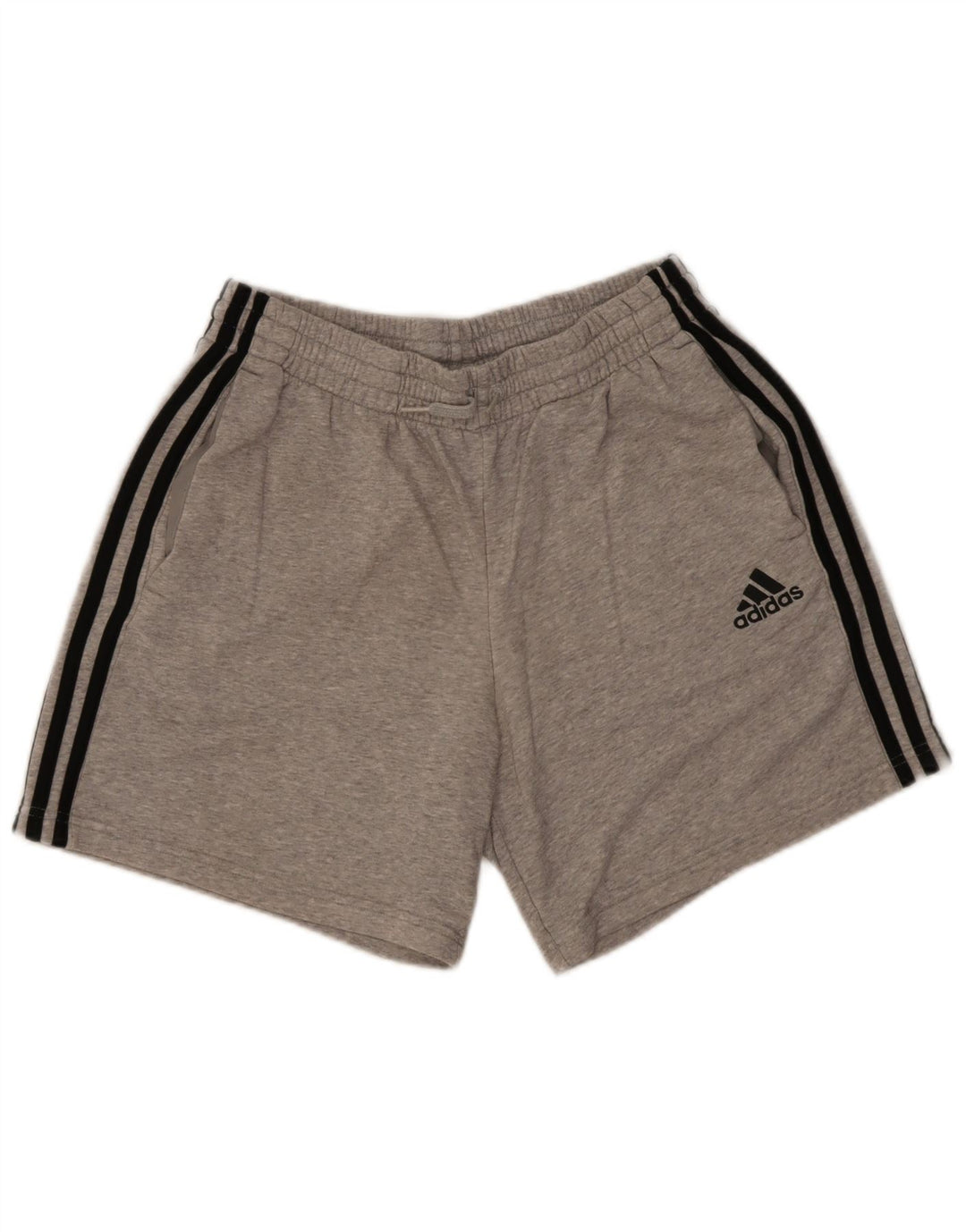 Adidas Mens Sport Shorts Medium  Grey Flecked Cotton