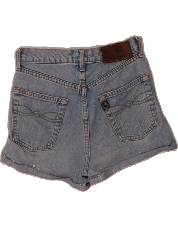 AMERICANINO Womens Denim Shorts W28 Medium  Blue Cotton Vintage Americanino and Second-Hand Americanino from Messina Hembry 