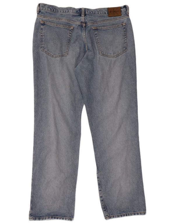 Γυναικείο τζιν ίσιο Calvin Klein US 13 XL W34 L30 Μπλε βαμβακερό