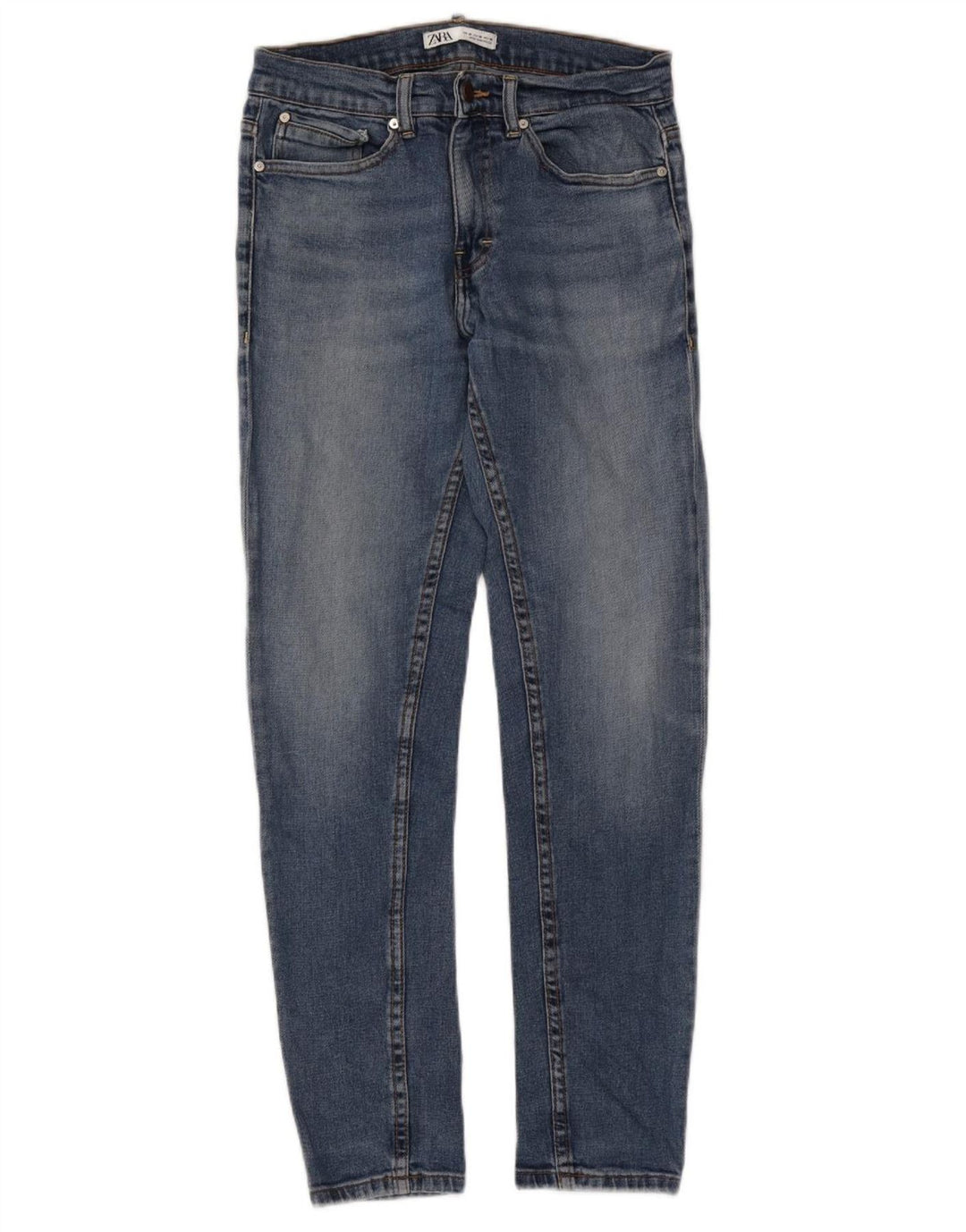 ZARA Jean slim pour homme EU 38 Small W30 L30 Bleu