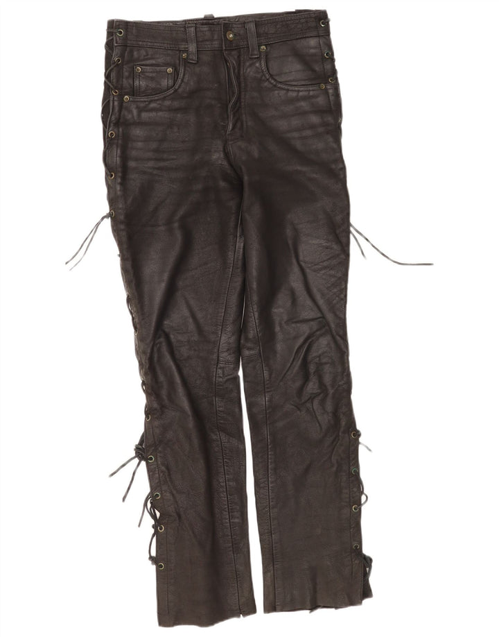 Modeka Womens Leather Trousers W28 L30 Black Leather