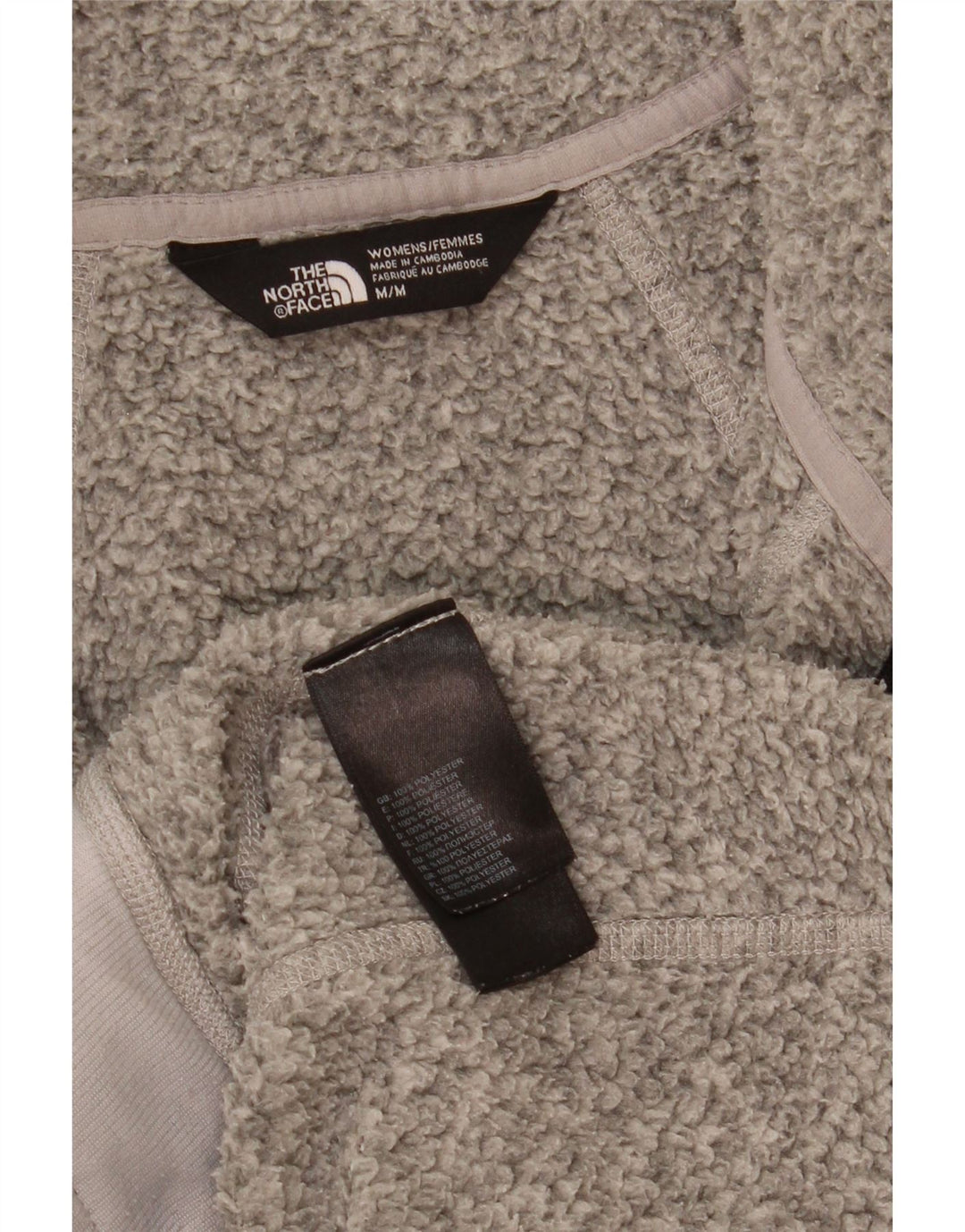 The North Face Womens Tracksuit Top Jacket UK 12 Medium Grey Flecked